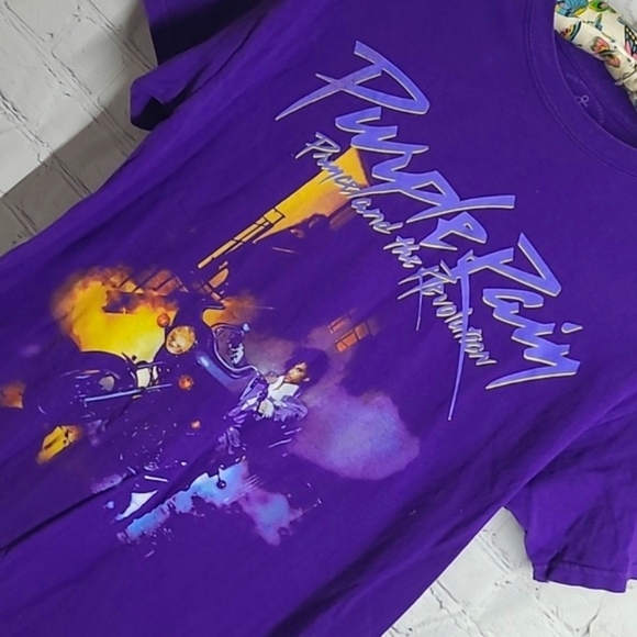 Vintage Y2K Official Prince Purple Rain Violet Tee Tshirt Unisex Size Medium - Picture 5 of 15